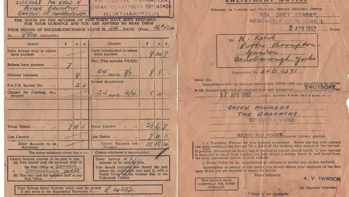 Ken Keld enlistment notice copy Ken Keld enlistment notice
