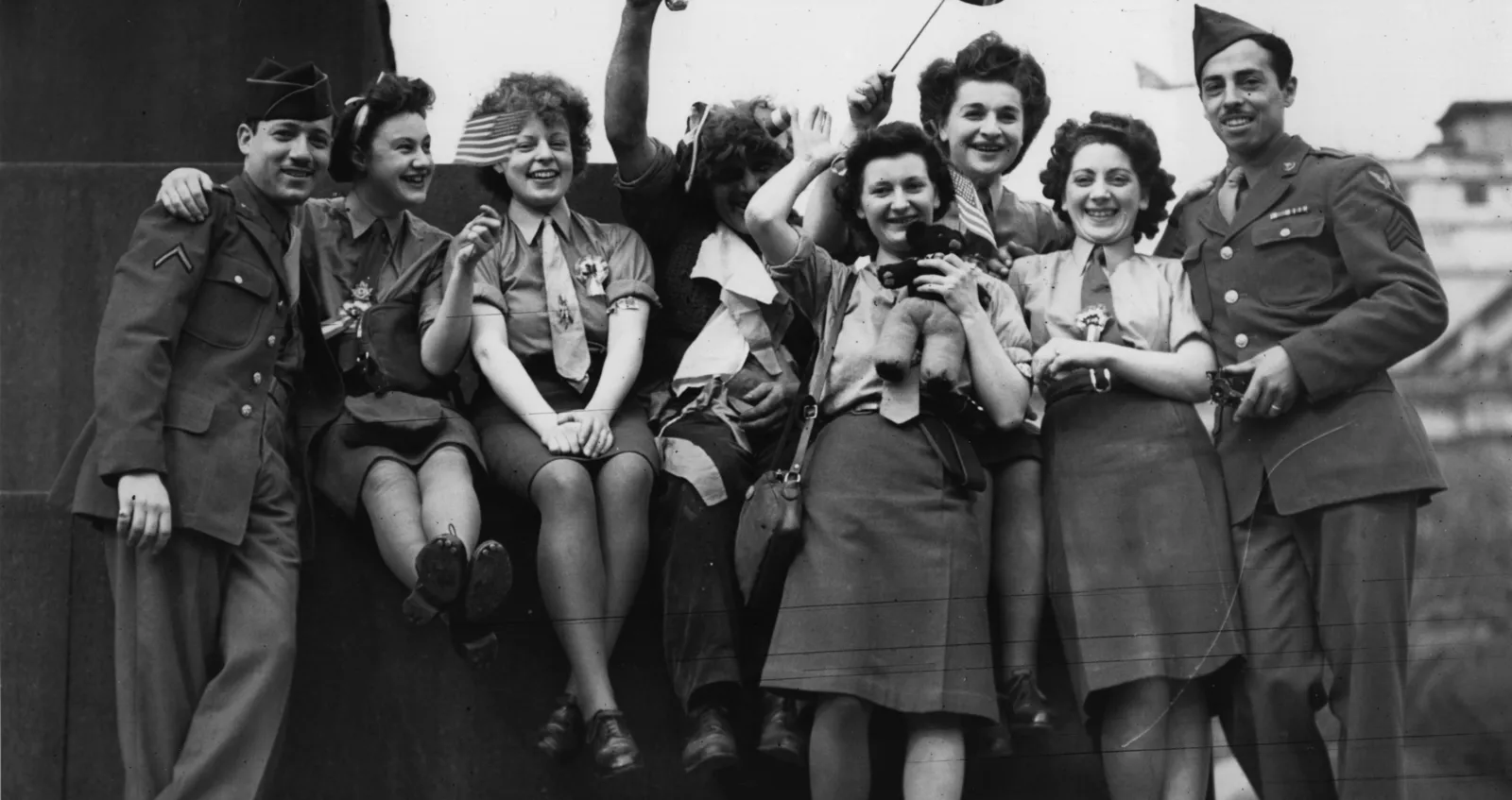 VE Day group