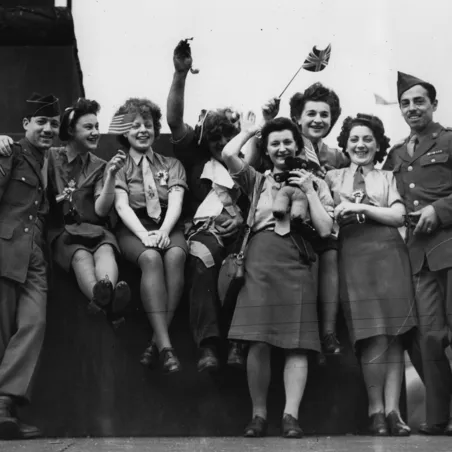 VE Day group