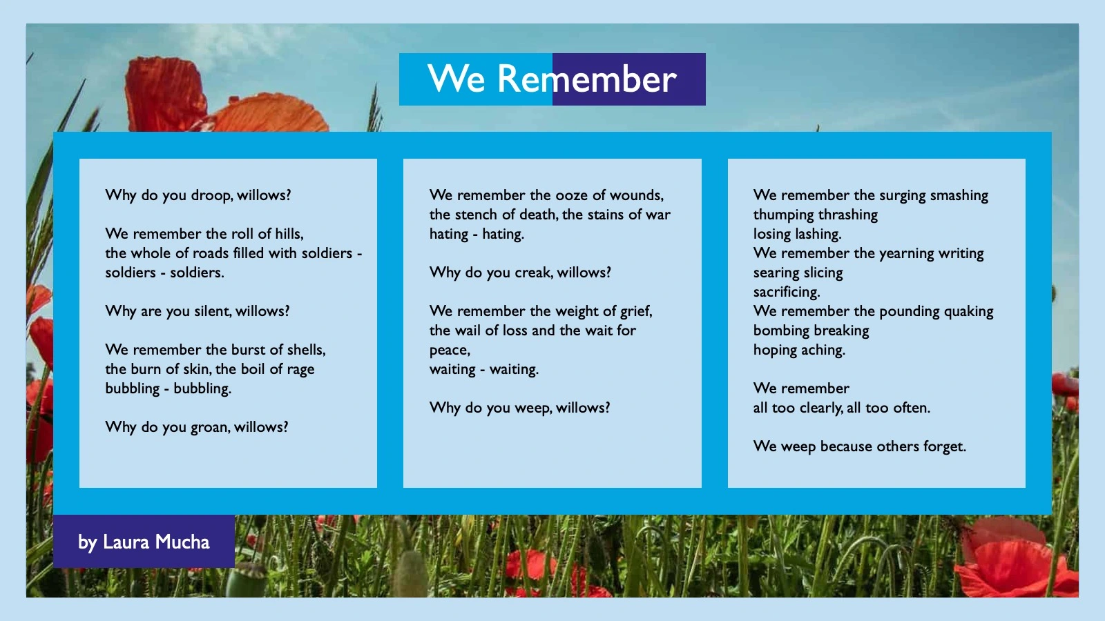 Remembrance in Nature resource pack - We Remember