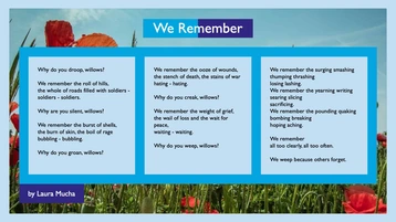 Remembrance in Nature resource pack - We Remember