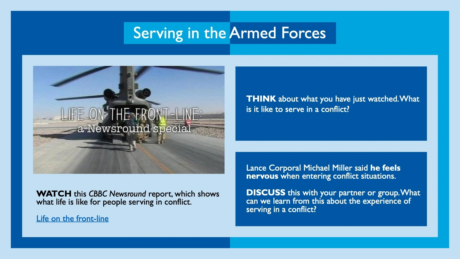 People Who Serve - Serving in the Armed Forces