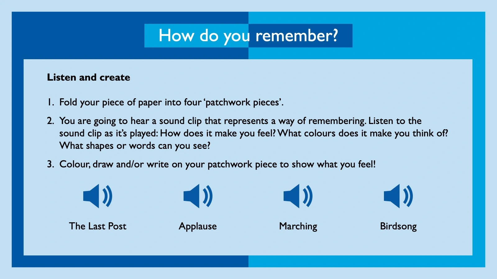 4 - Remembrance Art - How do you remember?