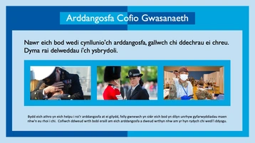 4 - People Who Serve Arddangosfa Cofio Gwasanaeth