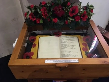 Inscribed and donated book by John Elms ""