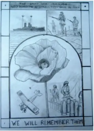 Chipping Norton Stained Glass Window sketch ""
