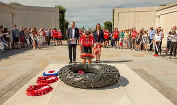 Coventry Building Society laying wreath at the NMA