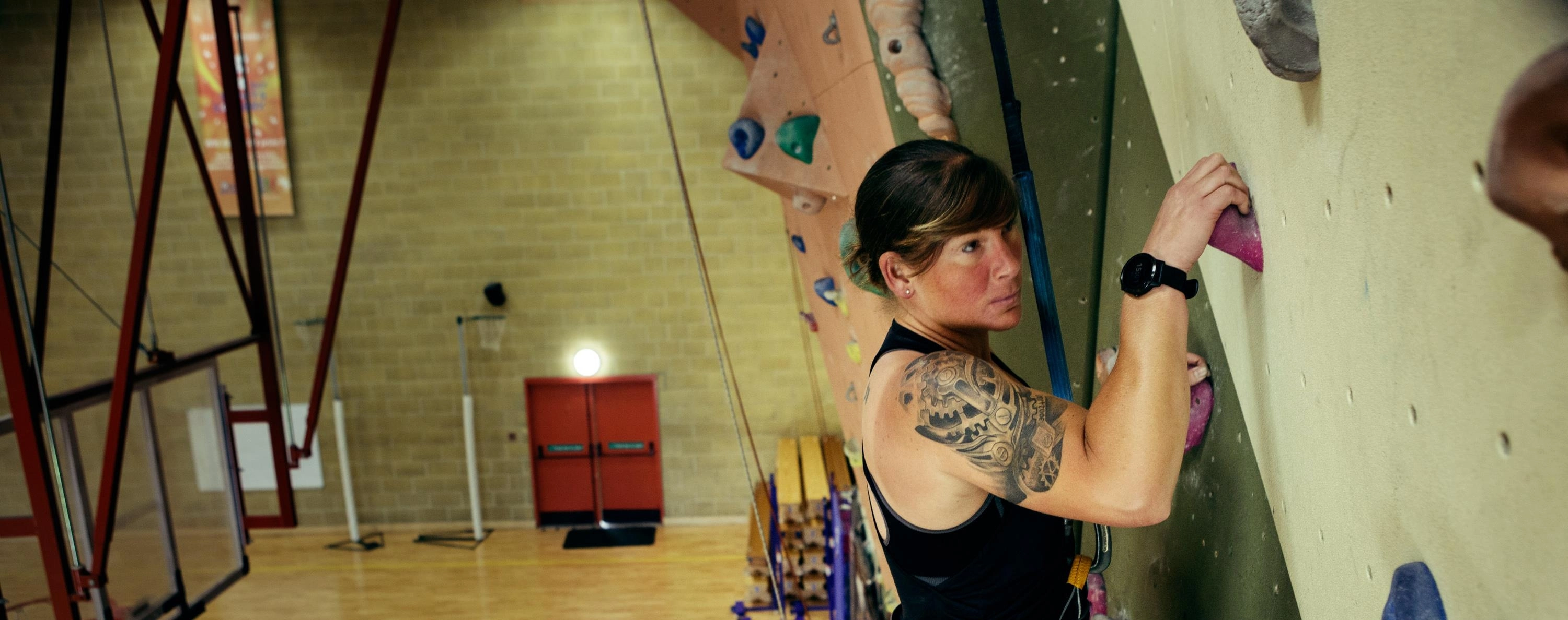 Abby Winchester climbing 