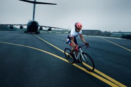 Abby Winchester riding bike Abby Winchester riding bike