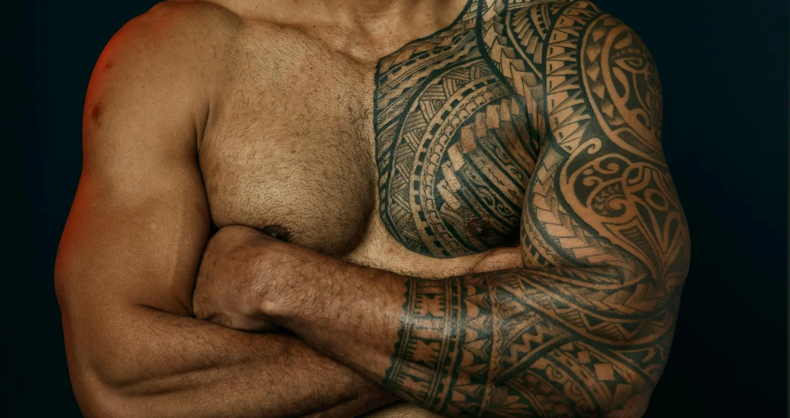 Peni Qio chest tattoo Peni Qio chest tattoo