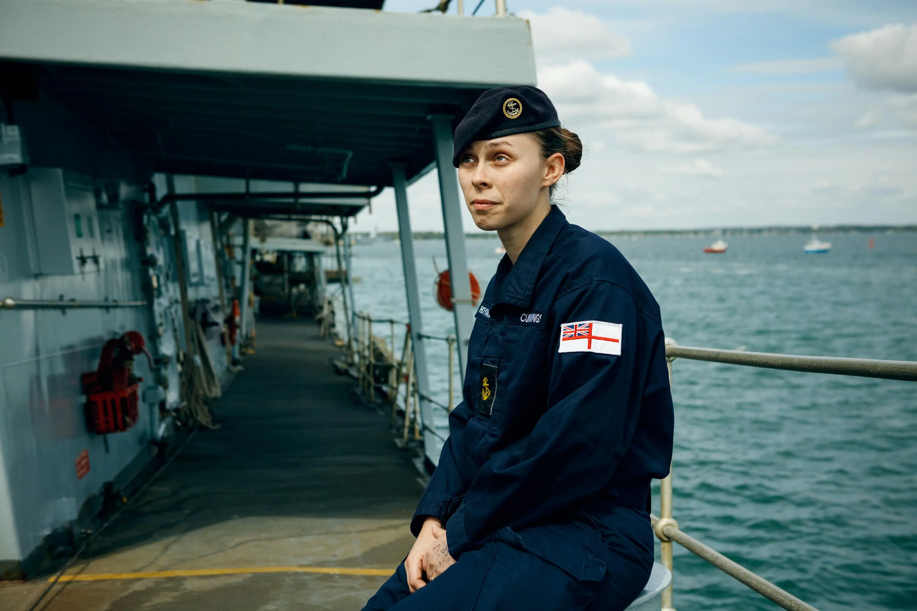 Dani Cummings on deck