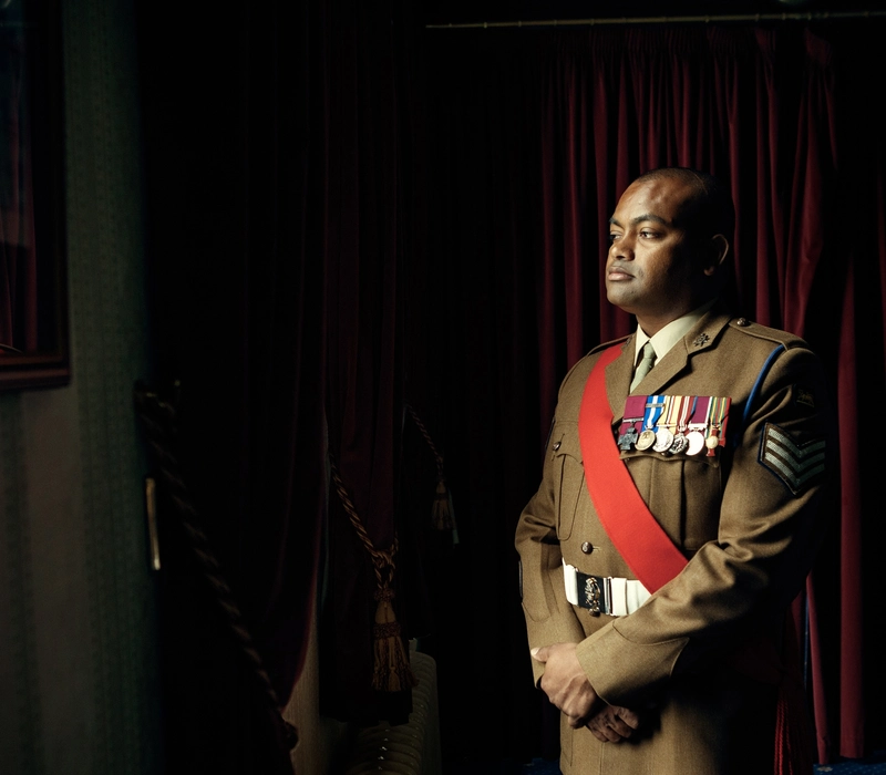 Sergeant  Johnson Beharry in uniform