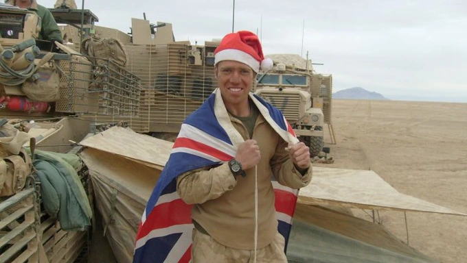 Lawrence Sabatini in Afghanistan at Christmas
