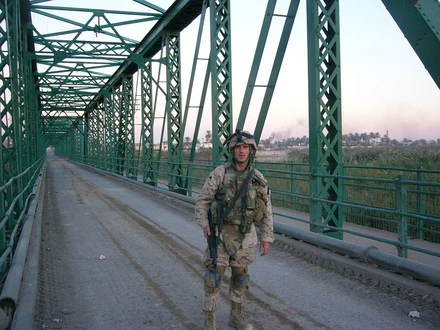 Matt on tour in Iraq