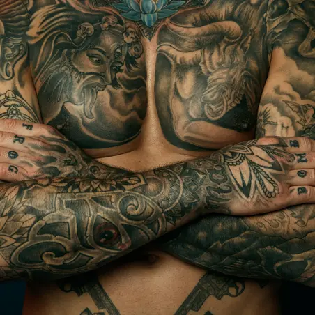 Michael Bell chest tattoos Michael Bell chest tattoos
