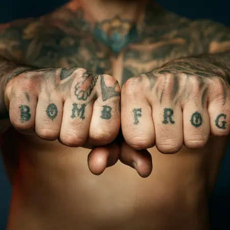 Michael Bell knuckle tattoos Michael Bell knuckle tattoos