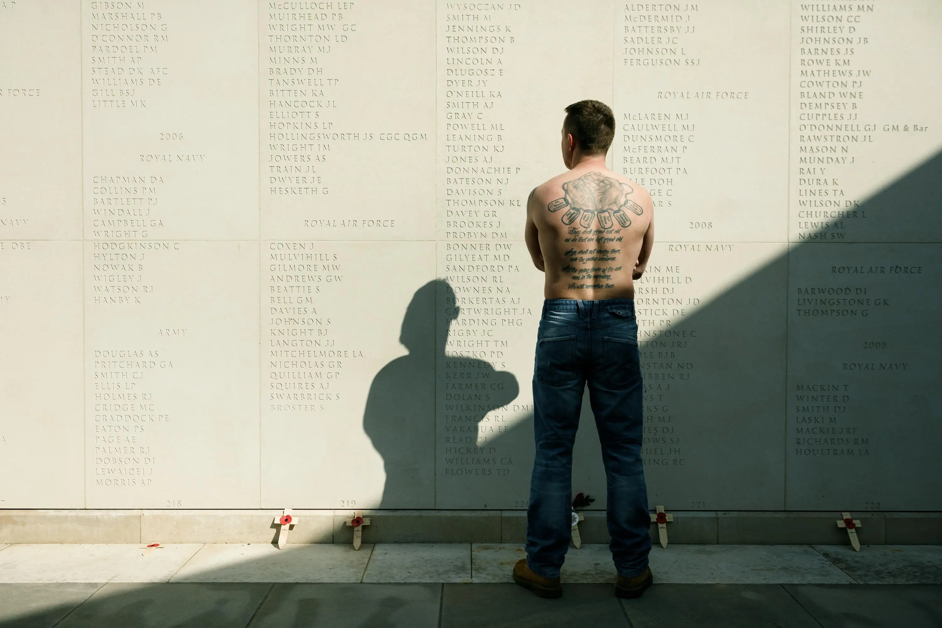 Paul Glazebrook at Armed Forces Memorial