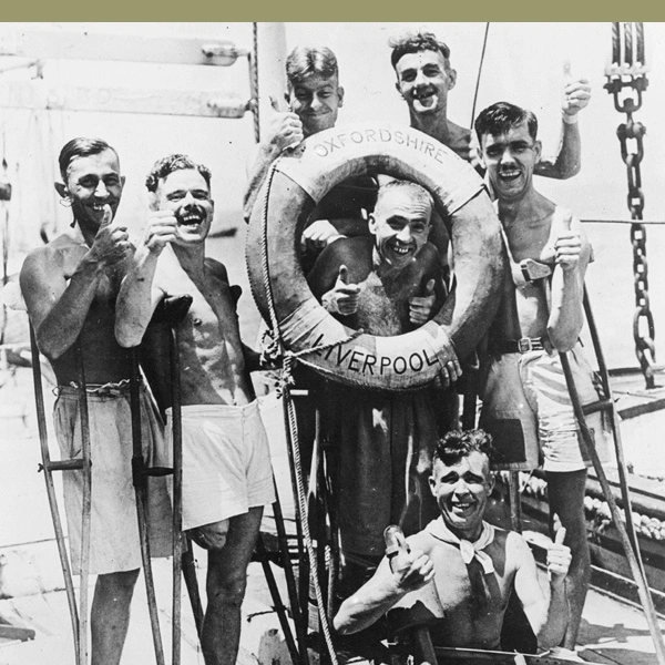 Limbless prisoners of war from Hong Kong celebrate