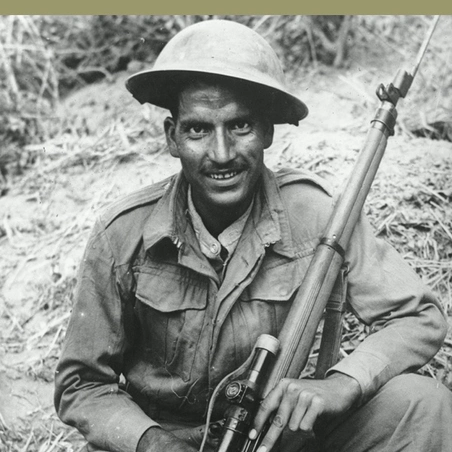 A sharp shooter of the Indian Army, fighting in alliance with the British