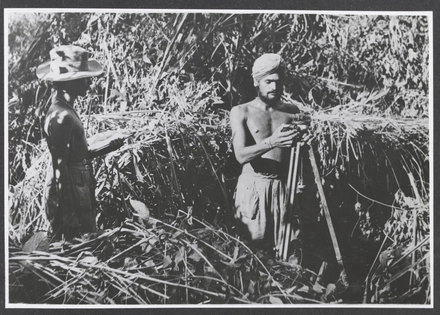 NAM_104701 A Sikh and a West African soldier at a Command Post, Burma