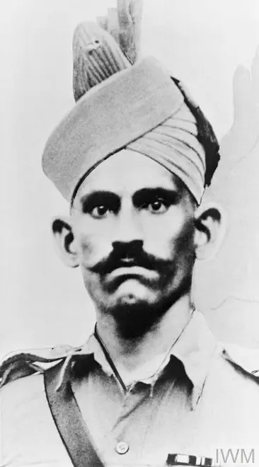 Portrait of Abdul Hafiz, awarded the Victoria Cross: Burma, 6 April 1944
