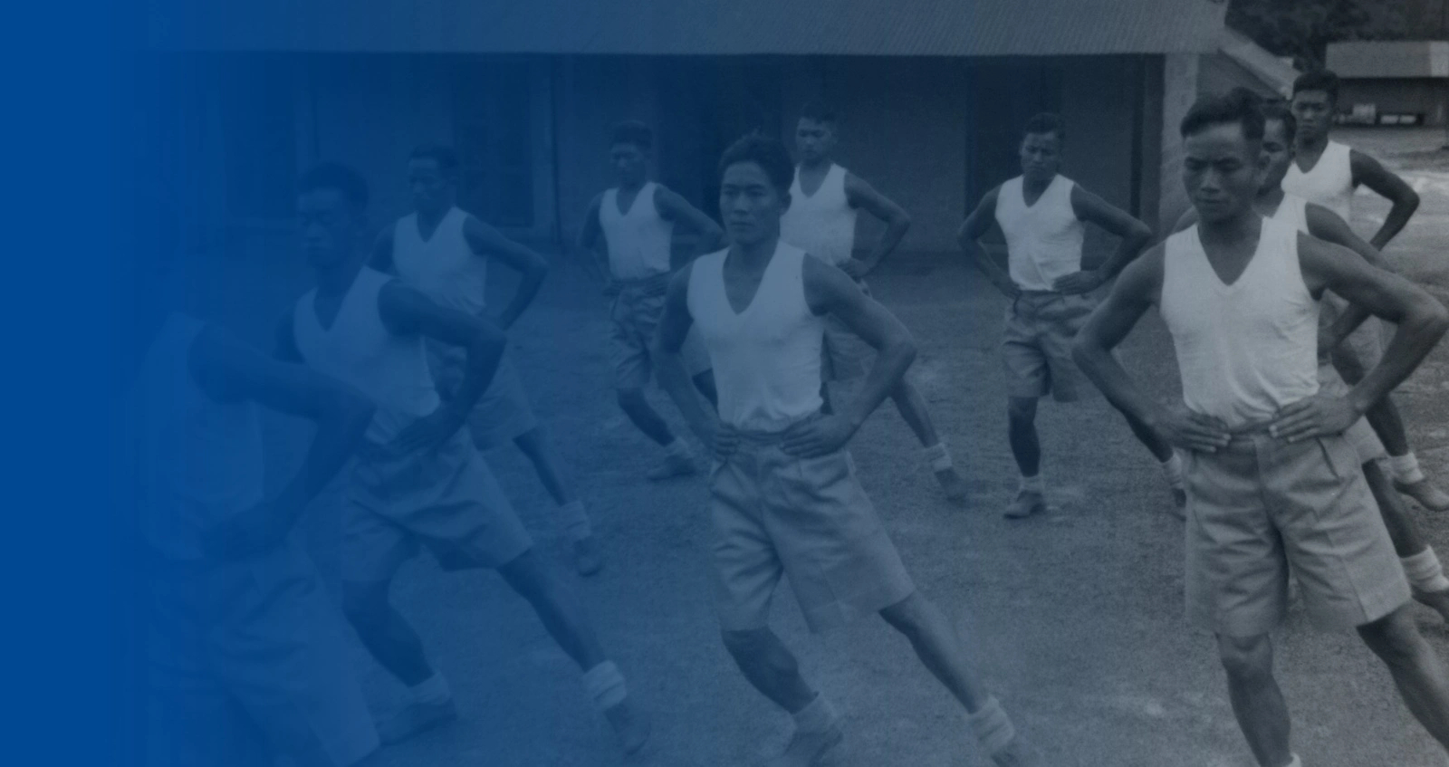 Men from north Burma doing exercise