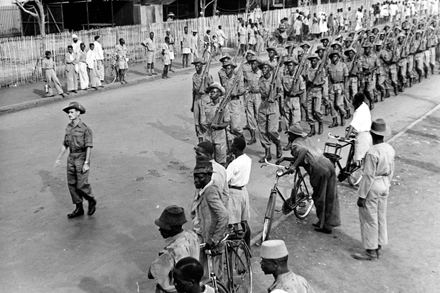 The return of 7th Battalion, The King's African Rifles, to Nairobi from Burma, 1946 