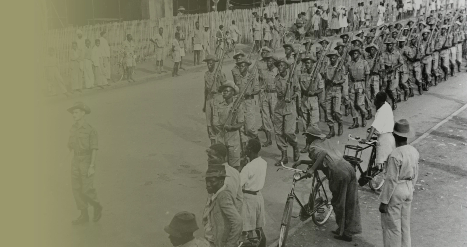 The return of 7th Battalion, The King's African Rifles, to Nairobi from Burma, 1946 