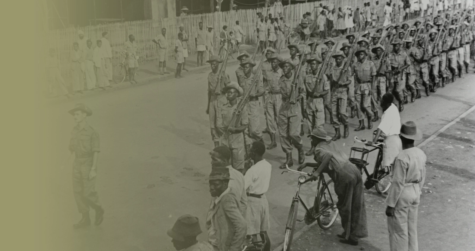 VJ DAY-THEMEHERO-5-ASSET-013 The return of 7th Battalion, The King's African Rifles, to Nairobi from Burma, 1946