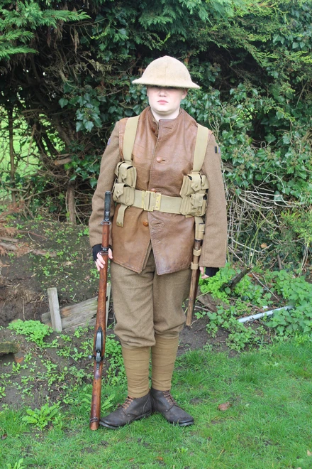 Toby Bourne in WW1 uniform
