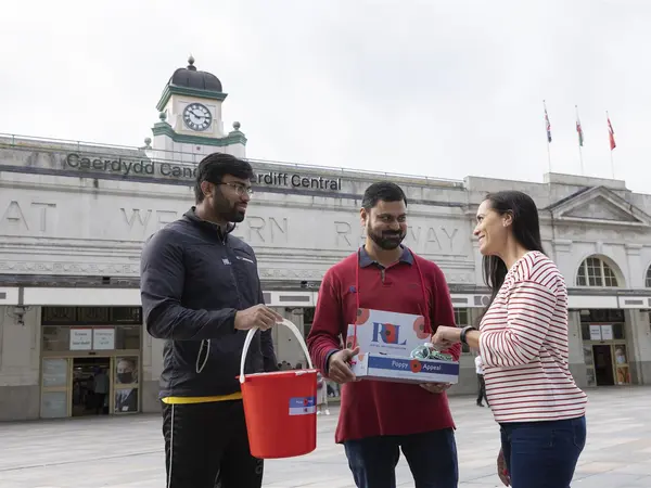 Poppy Appeal volunteers collecting donations