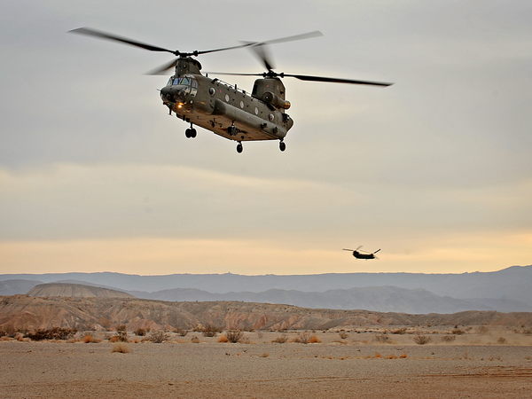 A Chinook in Afghanistan
