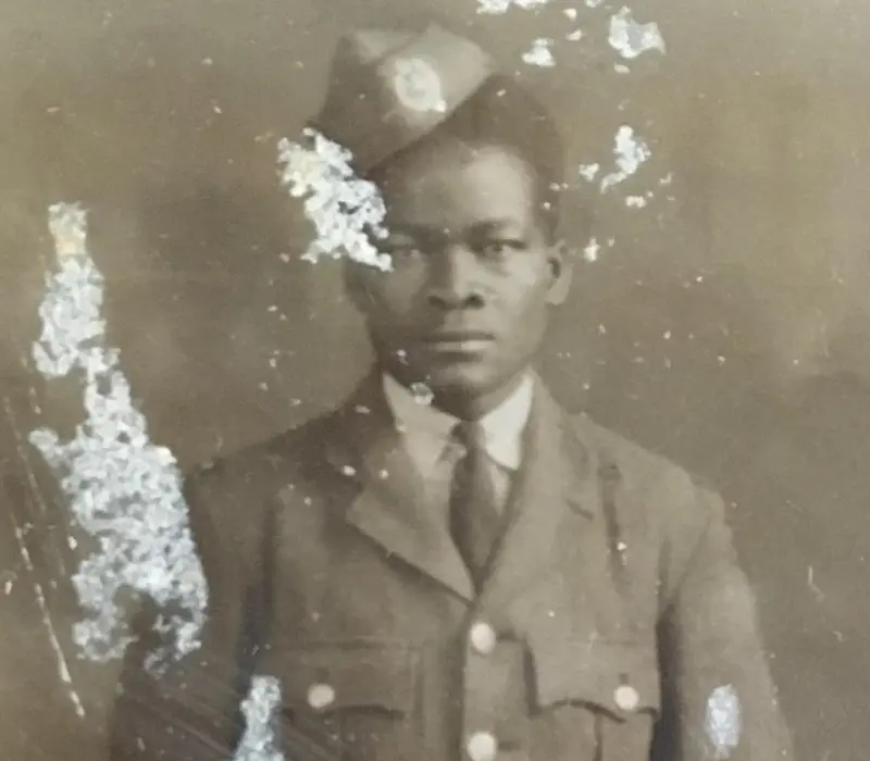 Albert Jarrett in uniform during the war