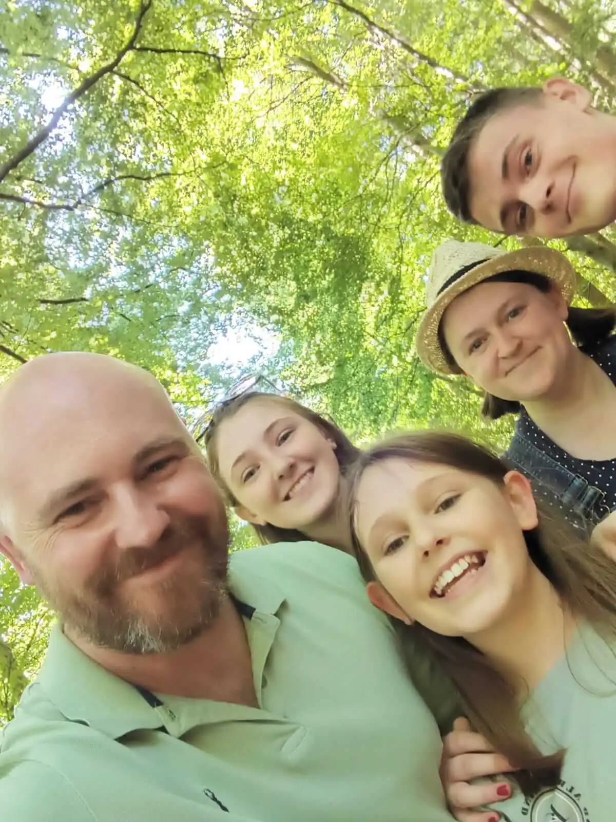 Angela Campbell with Family