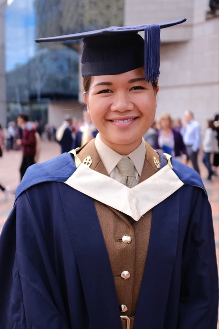 Apassara at her graduation Apassara at her graduation