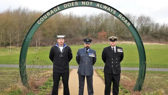 Service personnel at Armed Forces Community Garden Service personnel at Armed Forces Community Garden