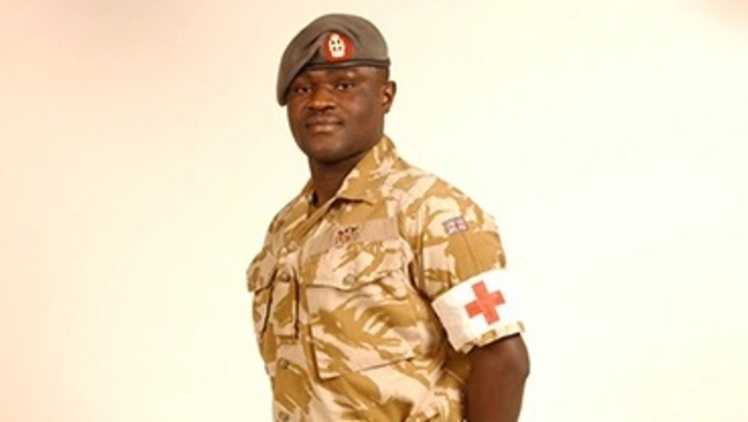 Army nurse volunteer Ben Poku Army nurse volunteer Ben Poku