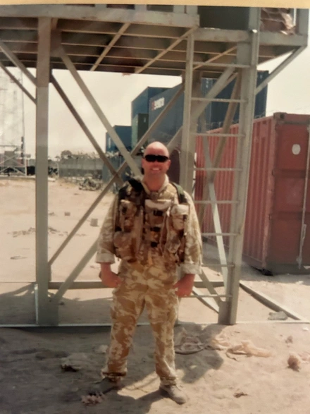Barry on tour in Iraq
