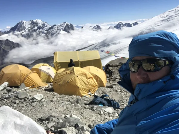 Becky Eckersley at high camp 