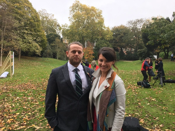 Mike and Linda Kiff at Poppy Appeal launch in 2017 Mike and Linda Kiff at Poppy Appeal launch in 2017