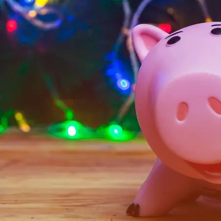 Christmas piggy bank