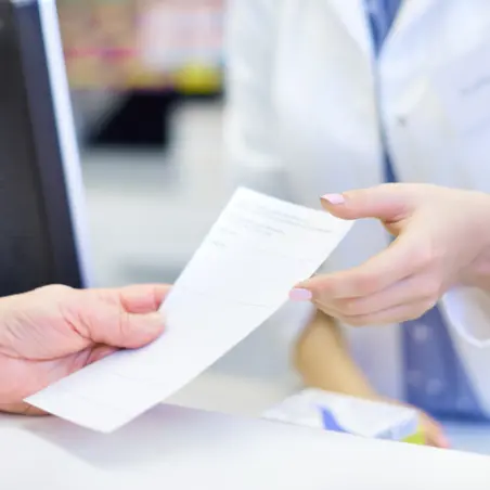 Prescription at chemist Prescription at chemist