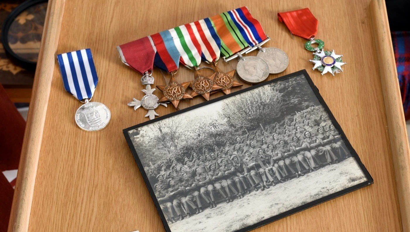 Denis Fawcett's medals