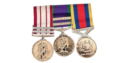 Denis Sparrow's service medals