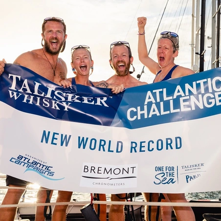 Force Atlantic team celebrating new world record