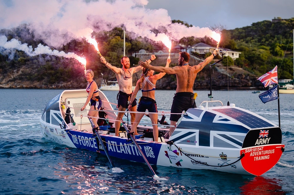 Army Team Set Atlantic Rowing Record Fundraise Royal British