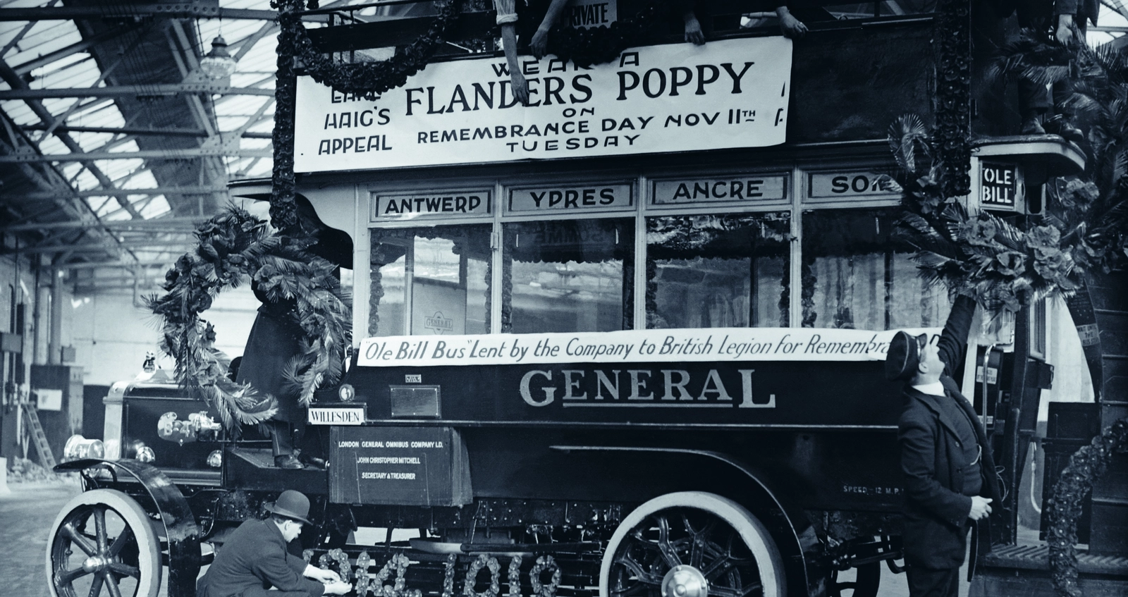 A Poppy Bus on Poppy Day