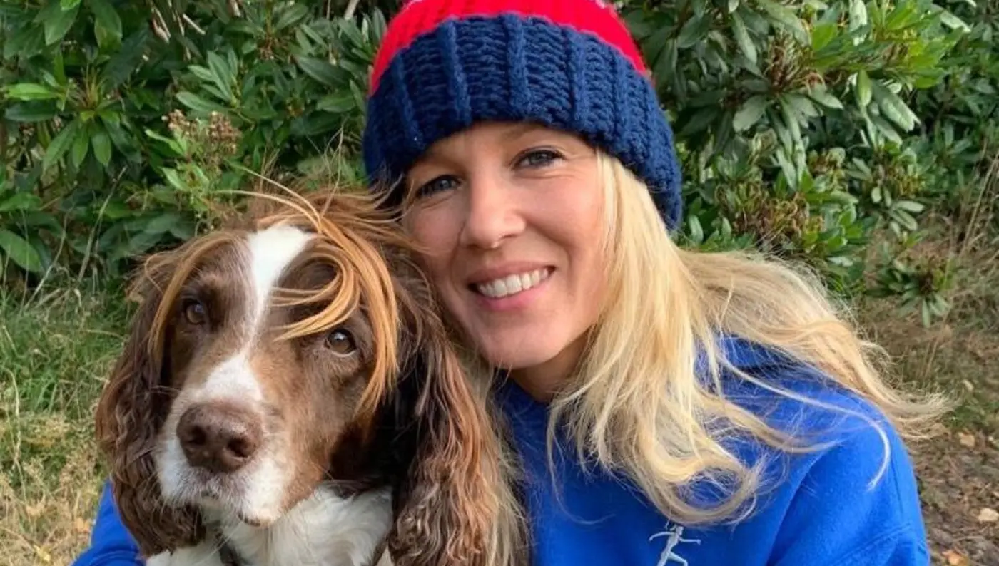 Heather and dog Springer Barry Heather and dog Springer Barry