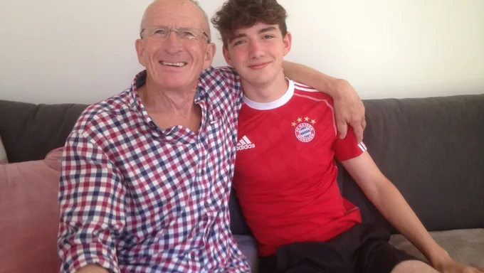 John Green with his grandson Edward