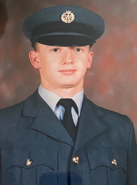 Al as a young man in his RAF uniform.